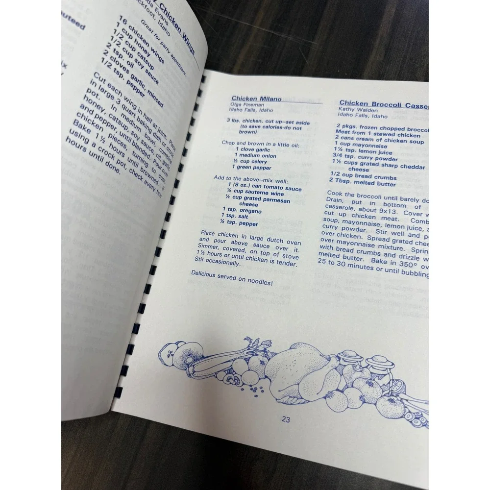 Vintage Idaho 8 KIFI-TV Family Recipe Cookbook Spiral Bound Regional‎ Recipes